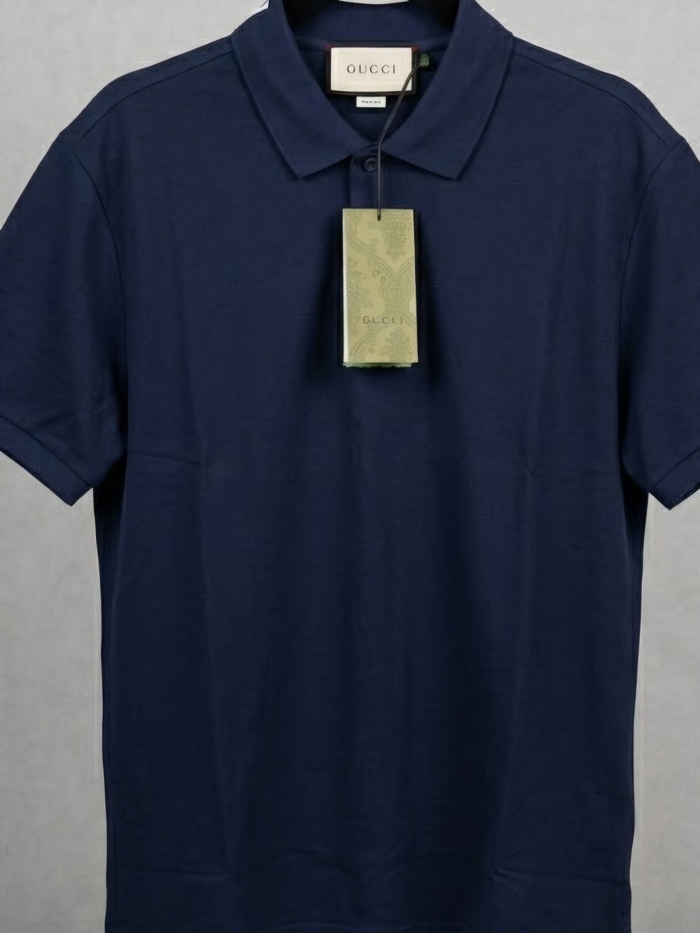 Gucci Men's Dark Navy Short-Sleeve Polo